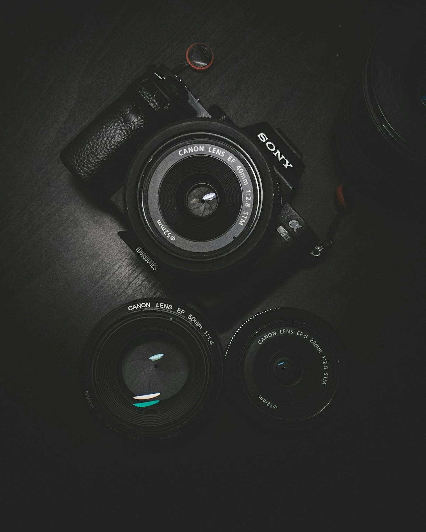 Camera gear used when preparing photos for compression